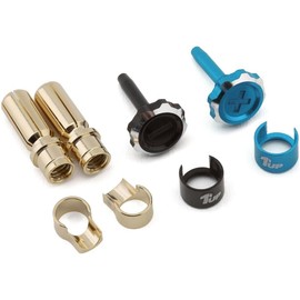 1UP190451 1up Racing Lockdown Adjustable Bullet Plugs Blue