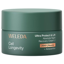 WELEDA Cell Longevity Ultra Protect & Lift Absolute Night Recovery Cream - Night Cream with [NAD+] Booster & Astaxanthin Protects Against Skin Ageing & Tightens (Natural Cosmetics, Vegan, 50 ml)