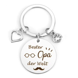 Gift Grandpa Christmas, Grandpa Gift Christmas, Gifts for Grandpa from Grandson, Keyring Grandpa Gift Birthday, Father's Day Gift for Grandpa, Gifts Grandpa Gift, Father's Day Gift Grandpa, silver