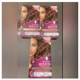 Schwarzkopf Lot of 3 Schwarzkopf Keratin Color Bond Enforcing System 7.77 Medium Auburn NEW