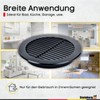 Steinberg14 Black Ventilation Grille 150 mm - Plastic Exhaust Grille