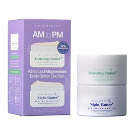 NCLA Set de Dos Mantecas Corporales de Magnesio Totalmente Naturales para el Da y la Noche - Manteca Corporal - Crema con Aceites Naturales - 2 pz    
