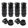 Zorveiio 50 Pcs Black Cable Snap Bushing,3/8" Snap Bushing Grommet