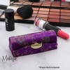 Motique Accessories Purple Lipstick Case with Brocade Design