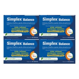 Simplex Balance Pasiflora Cansancio Mental 30 Tab 4 Pack