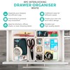 LIVIVO 8pc Interlocking Drawer Organiser and Dividers Plastic Desk and