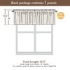 Chyhomenyc - Cenefa de lino sintético para ventanas, cortina de