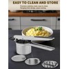 Potato Ricer, Heavy Duty Stainless Steel Potato Masher and Ricer