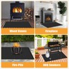 Hearth Rugs for Fireplaces Fire Resistant, 4'11'' x 2'8'' x