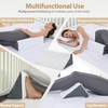 Touchutopia Wedge Pillow for Sleeping, Side Sleeper Body Back Positioners