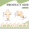 CRAFTYMELODY 440Pcs Gold Cross Beads, Crucifix Cross Spacer Beads Holy