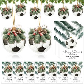 Swiffen 10 Sets Hanging Car Air Fresheners Long-Lasting Fragrance Gifts for Sports Enthusiasts Car Fresheners Aromatherapy Tablets Rearview Mirror Interior Accessories Lockers Home Decor(Soccer)