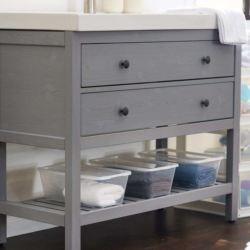 Life Story 10-Pack Plastic Storage Box, Stackable Shoe Organizer Tote