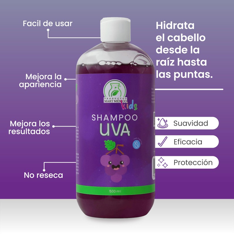 Shampoo De Uva Kids Cero Lágrimas Productos Mart Mexico 500