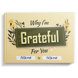 SoulScripted Books Why I'm Grateful For You | Gift Journal for Couples, Family, Friends, Colleagues | Wedding & Couples Anniversaries, Birthday, Valentines Day, Friendship Day