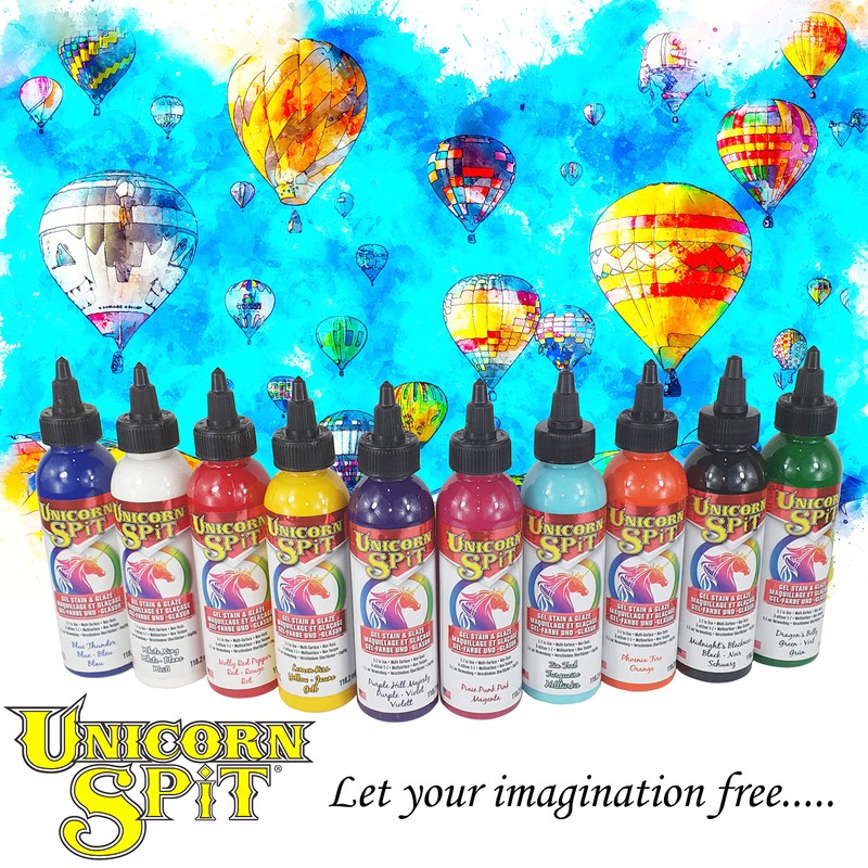 Unicorn SPiT Gelbeize 5770001 Gel Flecken-und Glasur, Pixie Punk Pink,