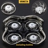 VRMETA 4 PCS Shaver Head Replacement Blades for Skull Pitbull