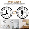 Silly Walk Wall Clock, 9.84‑Inch Silent Funny Creative Analog Clock