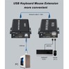 4K HDTV 120M KVM Extender HDMI Compatible USB Extender, CAT6