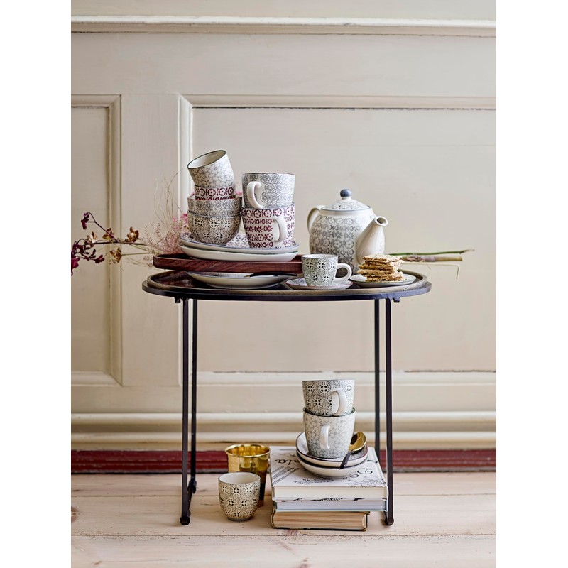 Karine kW golf, gris/vert, ø10xH6 cm, 2 pièces de