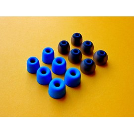 12pcs (BLMF-B)- S/M/L Premium Memory Foam and Round Replacement Eartips Earbuds Set Compatible with Plantronics Backbeat Go 3 Earphones Headphones