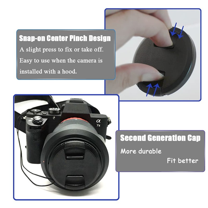 Center Pinched Lens Cap for Nikkor Z 50-250mm Lens for