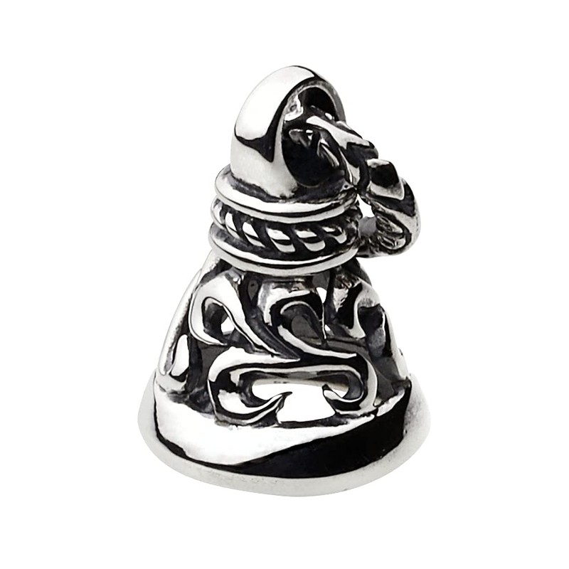 Figmart fp0422 Arabesque Small Bell Pendant (Silver Accessory), Sterling Silver,