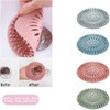 4PCS Hair Catcher Rubber Stopper Shower Drain Covers， for Bathroom,