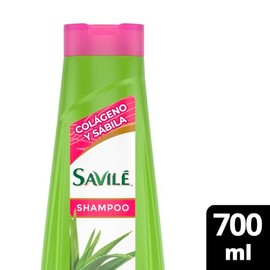 SAVILÉ Shampoo Colágeno con pulpa de sábila protege y evita la caída del cabello*, dejándolo fuerte e hidratado 700 ml