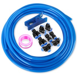Tailonz - Kit de tubería de aire de poliuretano de 3/8 pulgadas de diámetro y 10 metros, tubo neumático de transferencia de fluidos (tubo de poliuretano de 3/8)