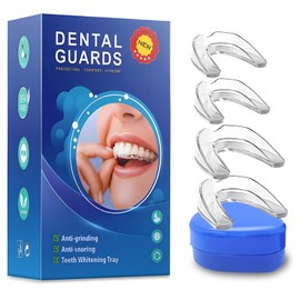 Vixino Vixino Mouth Guard for Grinding Teeth at Night, Mouthguards for Grinding of Teeth, Night Guards for Teeth Grinding, Reusable Mouth Guard for Sleeping, Bite Guard(2 Sizes, 4 Pcs)