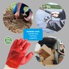 Simply Unisex Pvcg003 PVC Protective Gloves, Red, XL UK