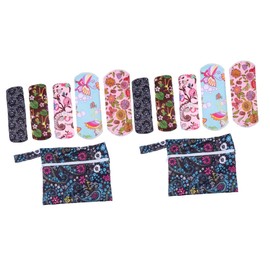 TOVINANNA 2 Sets Washable Sanitary Napkins for Women Super Absorbent Comfortable Leakproof