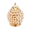 Haschart Akhand Diya Decorative Brass Crystal Oil Lamp Tea Light