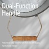 Oakrain Towel Rack with Wood Shelves, Galvanized Wash Tub Rustic