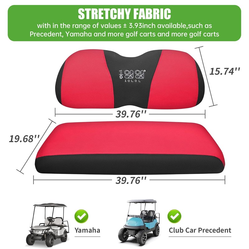 10L0L Elastic Golf Cart Seat Covers for Yamaha Club Car
