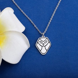 KEYCHIN Funny Owl Hooty Necklace Owl Hooty Fans Gifts The Owl Home Jewelry (Owl Hooty NK-S)