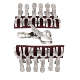 Clothes Pins, 12Pcs Large Heavy Duty Metal Clothespins Metal Clips for Hanging Stainless Steel Clothespins Clothes Pins for Laundry