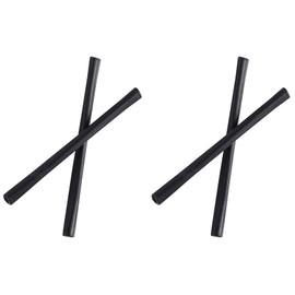 PERFFITT Replacement Anti-Slip Rubber Silicon Temple Ear Socks for OX3102 Eye Glasses Sunglasses Frames HTS010, Black - 2 Pairs, 62mm