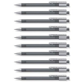 Staedtler 777 05–8 mechanical pencil with graphite B type lead, lead diameter 0.5 mm, barrel colour: magenta, pack of 10
