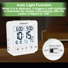Geevon Atomic Travel Alarm Clock with Auto/8s Backlight, 2 Alarm