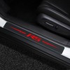 4PCS Car Door Sill Protectors Carbon Fiber Leather Sticker Automotive