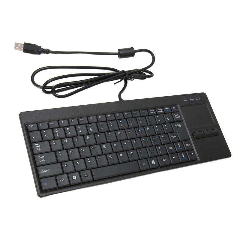 Industrial Keyboard Touchpad Wired Connection X Scissor Foot Plug and