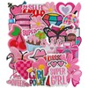 CXWLJL Pink Embroidered Patches Pink Theme Iron on Patches for