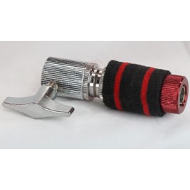 GRIFFIN Hi-Hat Clutch Mount Deluxe Version | Alloy Metal Speed Threads | Universal Holder to Fit Most Hi-Hat Cymbals, Rods & Hihat Stands | Red locking Nut