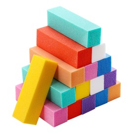 16 Pcs Nail Files and Buffers 120 Grit Nail Sanding Block Files Rectangular Nail Buffering for Natural Nails and Acrylic Nails