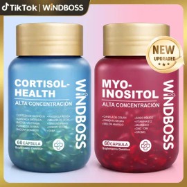 Windboss Cortisol Y Myo-inositol Pack 2x60 Cápsulas