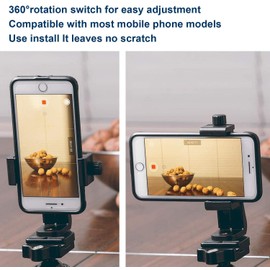 Amison 2 Piezas Adaptador Celular Tripie Adaptador Tripie Celular Soporte para Celular Soporte Celular Tripie Adaptador de Trípode Soporte Celular Soporte Móvil Tripie Celular Sorporte para Moviles