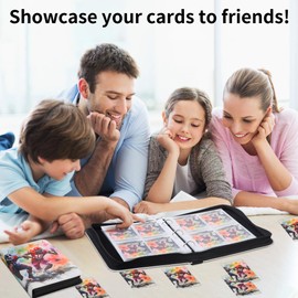 Zettokete 9 Pocket Football Card Binder,50 Double-Sided Pages for 900 Slots for Sports Cards,Collectible Trading Card Protective Album