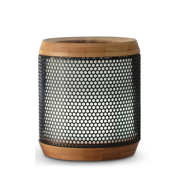 Zen'arôme Elipsia Essential Oil Diffuser, Ultrasonic Aromatherapy Ultrasonic Diffuser, Homemade Electric Diffuser, Multifunctional, LED Lighting, Bamboo and Natural Metal